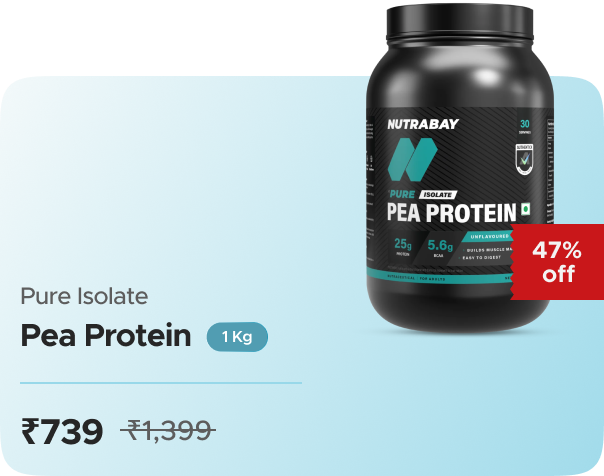 Nutrabay Nutrabay Pure Pea Protein Isolate — effective ₹739 (was ₹1349)