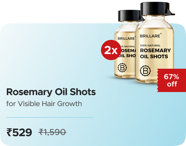 Brillare Rosemary Oil Shots For Visible Hair Grow — 2X Pack, effective ₹529 (₹265/pack)