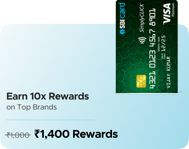 Earn Flat Rs.1400 Rewards on Credit Card Activation