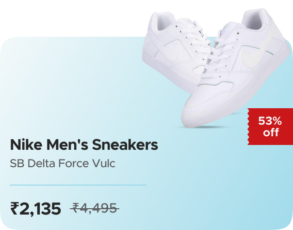 Amazon India Nike Men's SB Delta Force Vulc Sneakers — effective ₹2135 (was ₹4495)