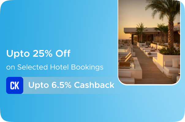 Earn upto 7% Cashback on all Expedia Bookings
