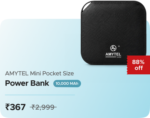 Zop AMYTEL 10000 MAh Mini Pocket Size Power  — effective ₹367 (was ₹2999)
