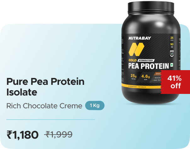Nutrabay Nutrabay Gold Hydrolyzed Pea Protein — effective ₹1180 (was ₹1999)