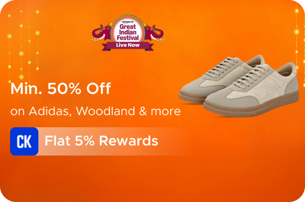 Minimum 50% Off on Adidas, Woodland & more + Flat 5% Rewards