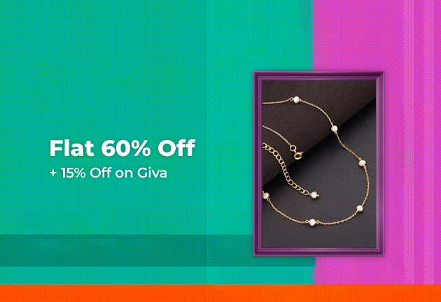 Flat 60% Off + 15% Off on Giva