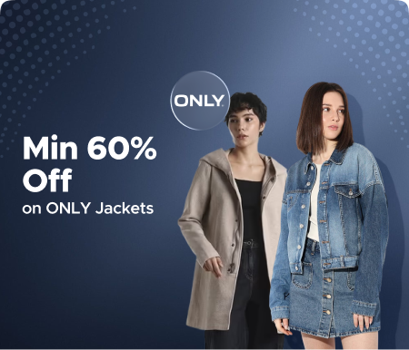 Min 60% Off on ONLY Jackets