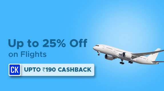 Cleartrip Flights: Upto 25% Off on Domestic and International Flight Bookings + Upto Rs 190 CashKaro Cashback
