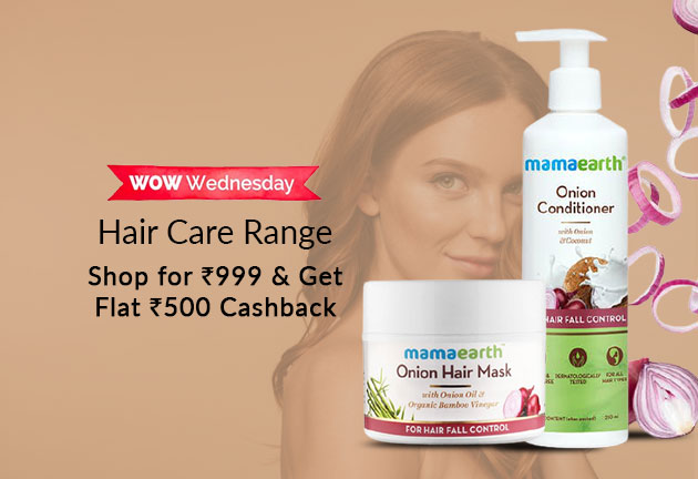 Hair Care Range: Shop for Rs 999 & Get Flat Rs 500 Cashback
