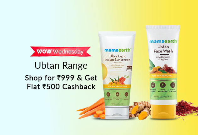Ubtan Range: Shop for Rs 999 & Get Flat Rs 500 Cashback