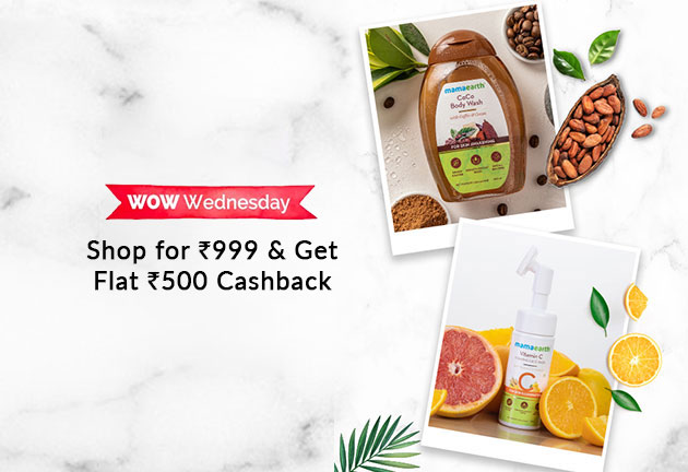 Mamaearth WOW Wednesday Sale: Shop for Rs 999 & Get Flat Rs 500 Cashback