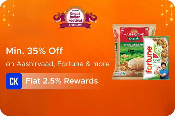 Amazon: Minimum 35% Off on Aashirvaad, Fortune & more + Flat 2.5% Rewards