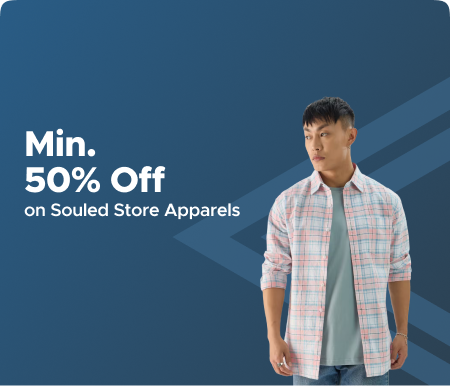 Min 50% Off on Souled Store Apparels
