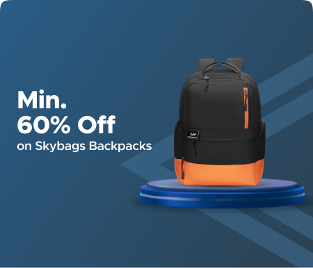Min 60% Off on Skybags Trolley & Backpacks