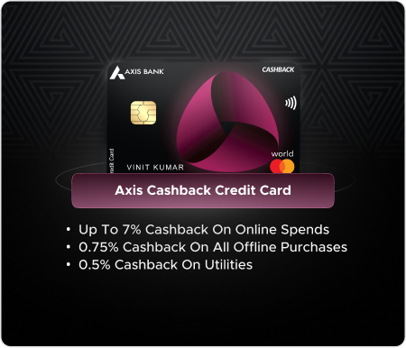 Axis Cashback Credit Card - Smartest Pick for Heavy Online Shoppers!