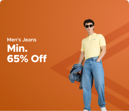 Minimum 65% Off  @ Men's Jeans