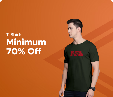 Minimum 70% Off @ T-Shirts