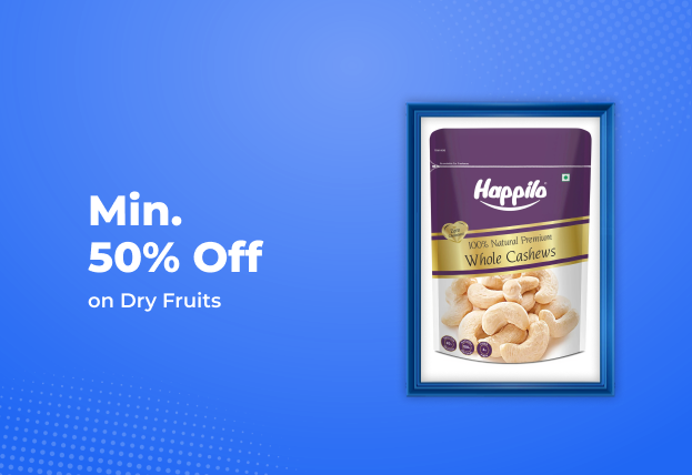 Minimum 50% Off On Dry Fruits