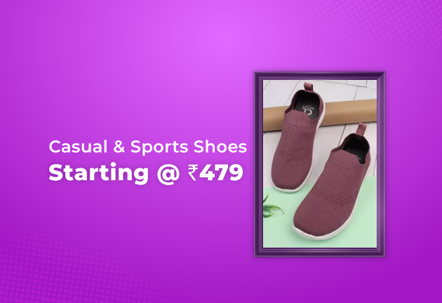 Casual & Sports Shoes Starting @ Rs 479