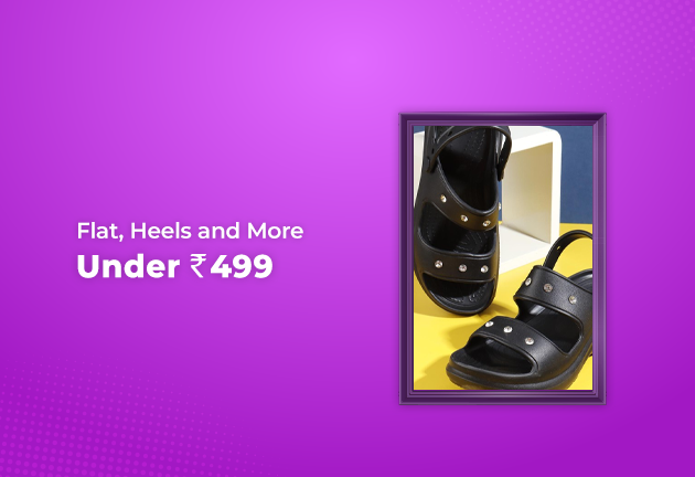 Flat, Heels and More Under Rs 499