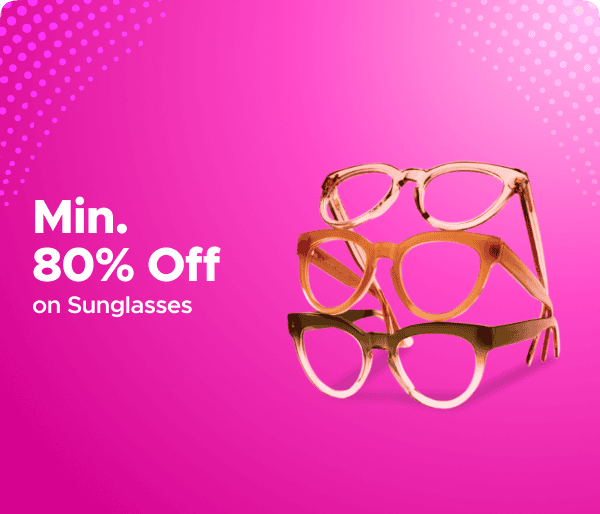 Min 80% Off on Sunglasses