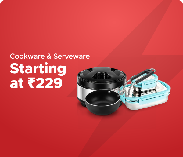 Cookware & Serveware Starting @ Rs 229