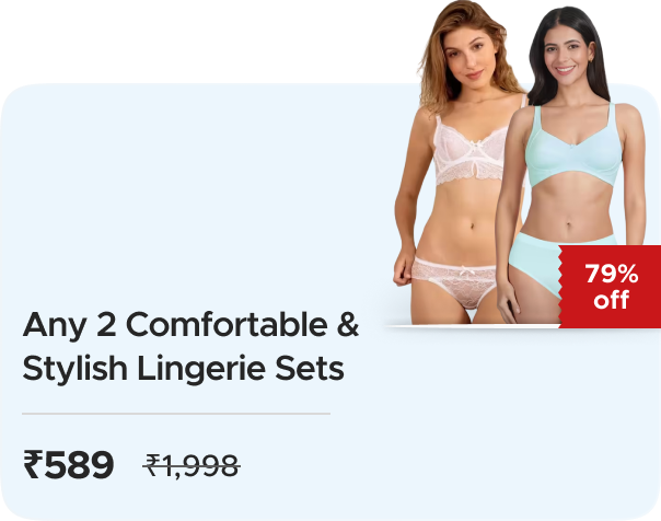 Shyaway: Buy any 2 Stylish & Comfortable Lingerie Sets worth Rs 1998 at Rs 589
