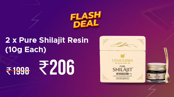 Upakarma: Buy 2 x Pure Shilajit Resin (10g Each) worth Rs 1998 at Rs 206