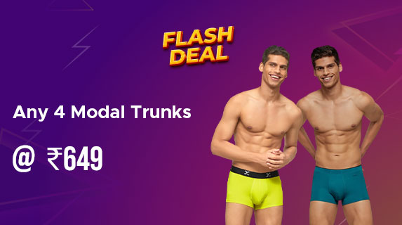 XYXX: Buy Any 4 Modal Trunks at Rs 649